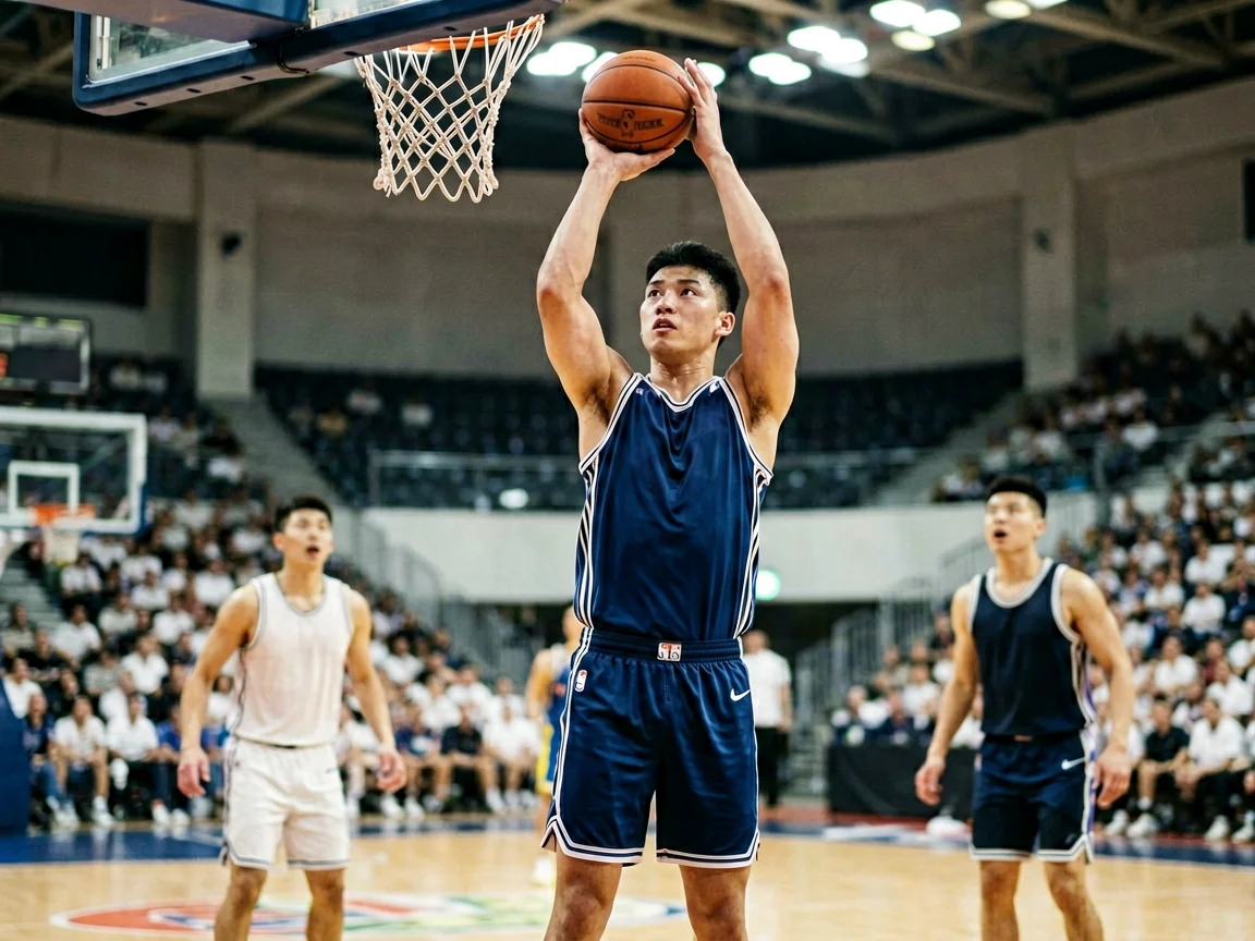 篮球赛场实拍杰伦威廉姆斯